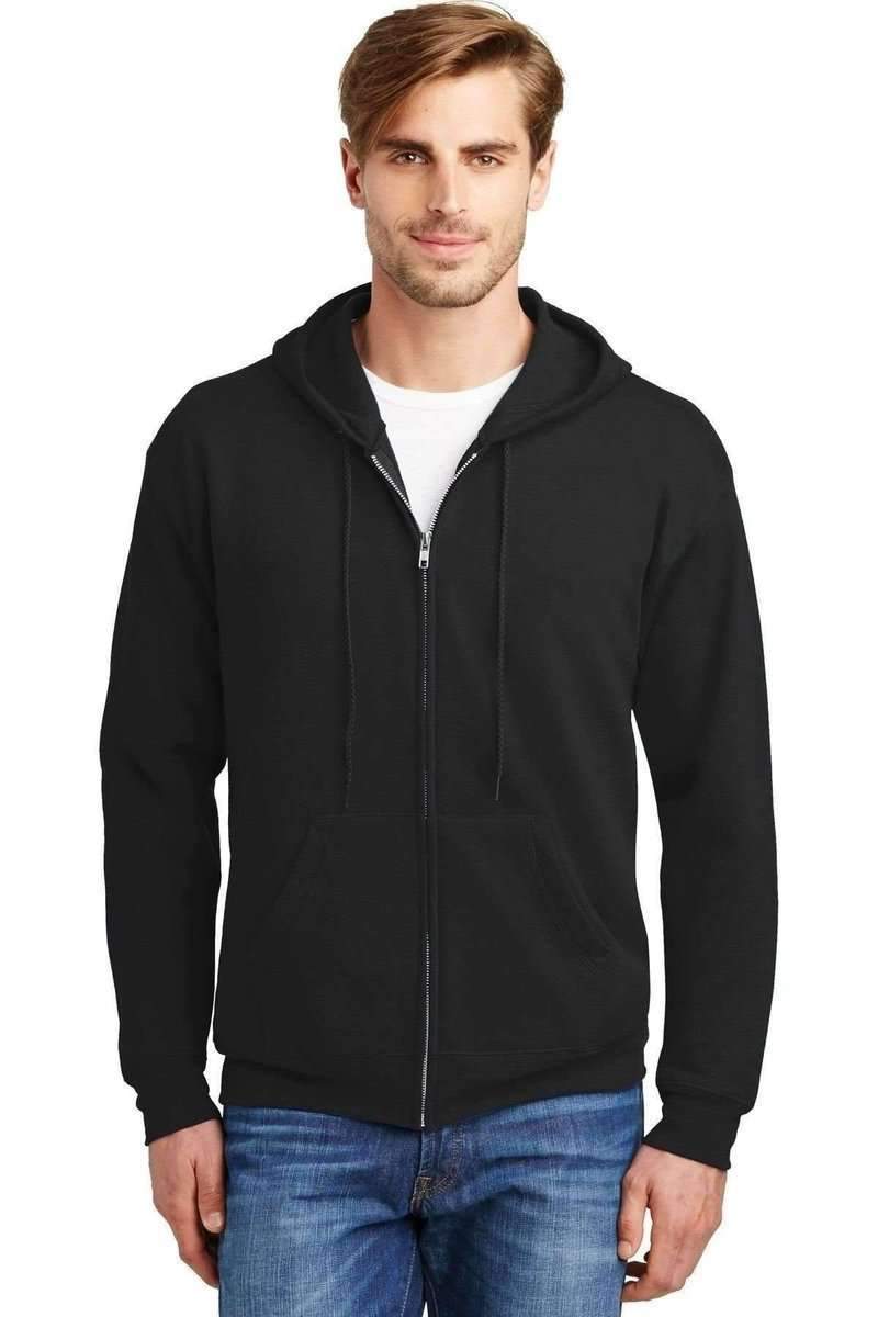 Hanes P180: EcoSmart Full-Zip Hooded Sweatshirt in 