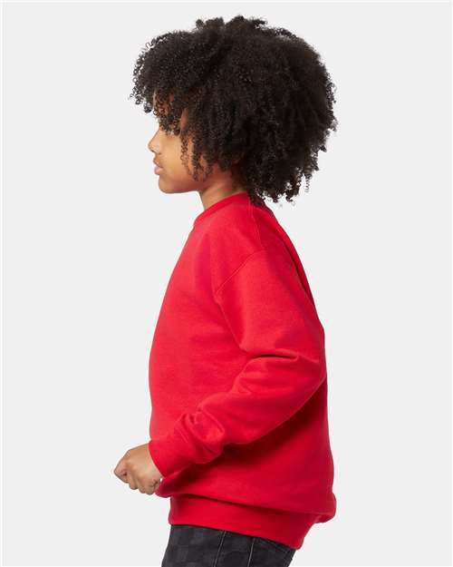 Hanes P360 Youth EcoSmart Crewneck Sweatshirt in 
