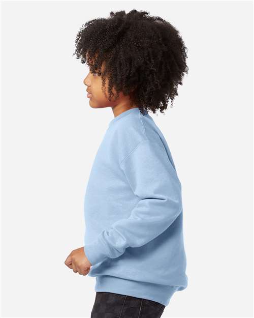 Hanes P360 Youth EcoSmart Crewneck Sweatshirt in 