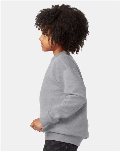 Hanes P360 Youth EcoSmart Crewneck Sweatshirt in 