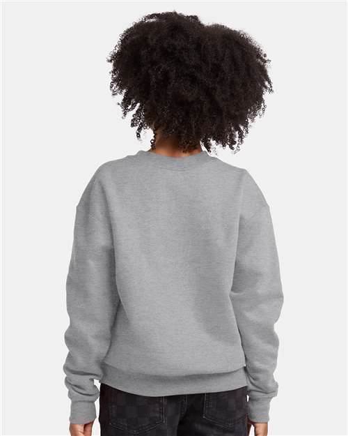 Hanes P360 Youth EcoSmart Crewneck Sweatshirt in 