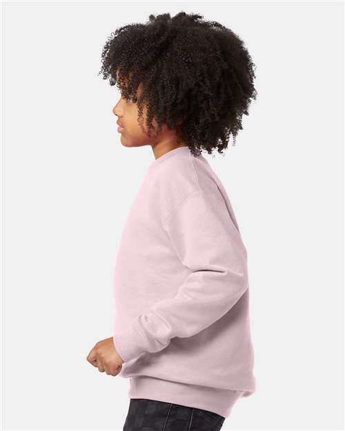 Hanes P360 Youth EcoSmart Crewneck Sweatshirt in 