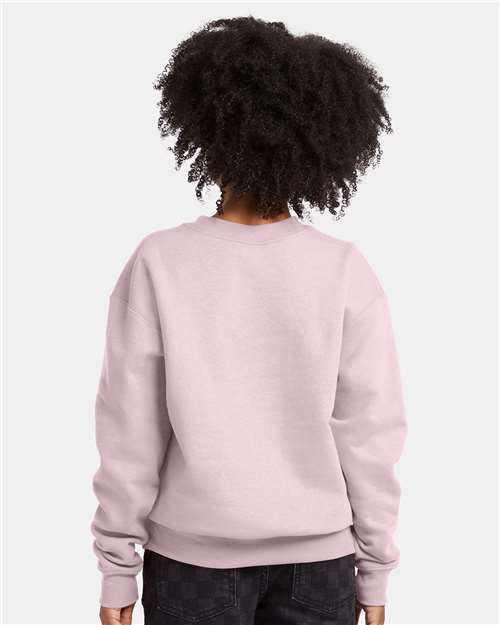 Hanes P360 Youth EcoSmart Crewneck Sweatshirt in 