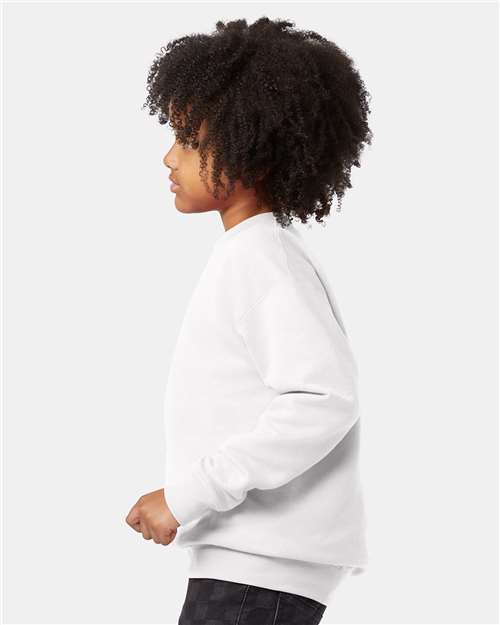 Hanes P360 Youth EcoSmart Crewneck Sweatshirt in 