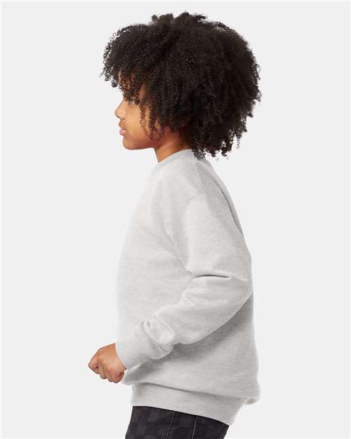 Hanes P360 Youth EcoSmart Crewneck Sweatshirt in 