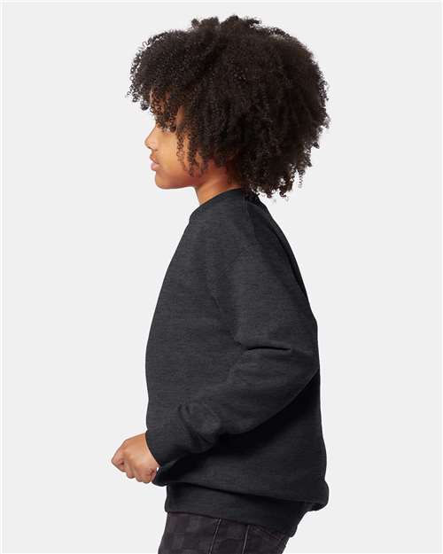 Hanes P360 Youth EcoSmart Crewneck Sweatshirt in 