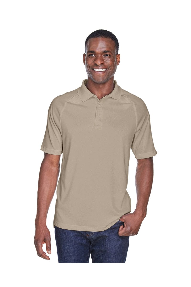 Harriton M211 Men's Tactical Performance Polo in Desert Khaki