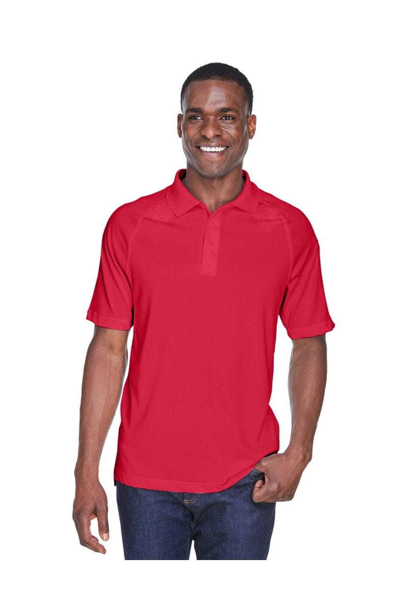 Harriton M211 Men's Tactical Performance Polo in Red