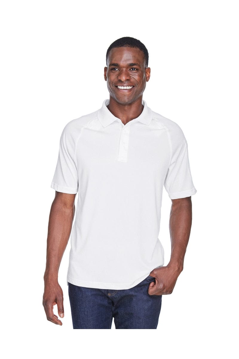 Harriton M211 Men's Tactical Performance Polo in White