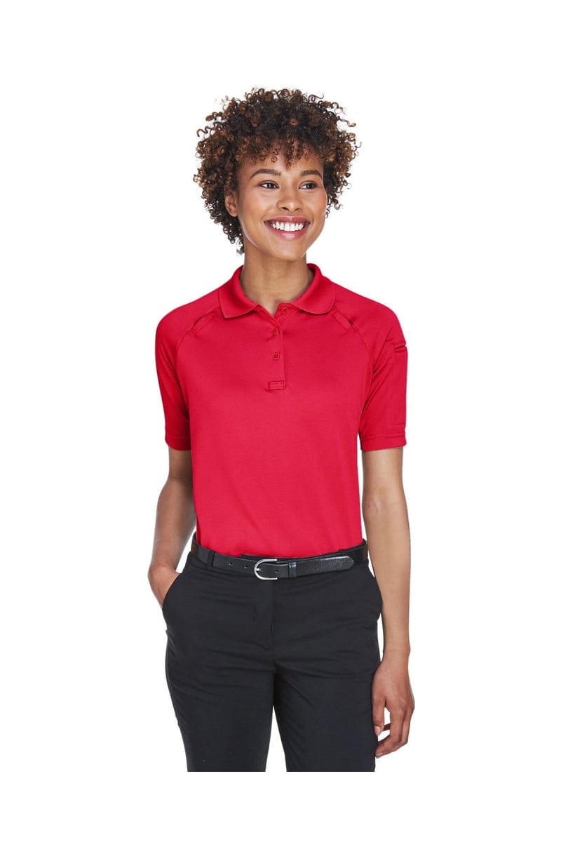Harriton M211W Ladies' Tactical Performance Polo in Red