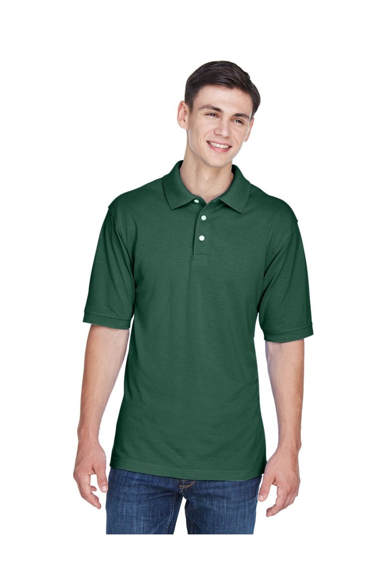 Harriton M265 Men's 56 oz Easy Blend Polo in Hunter