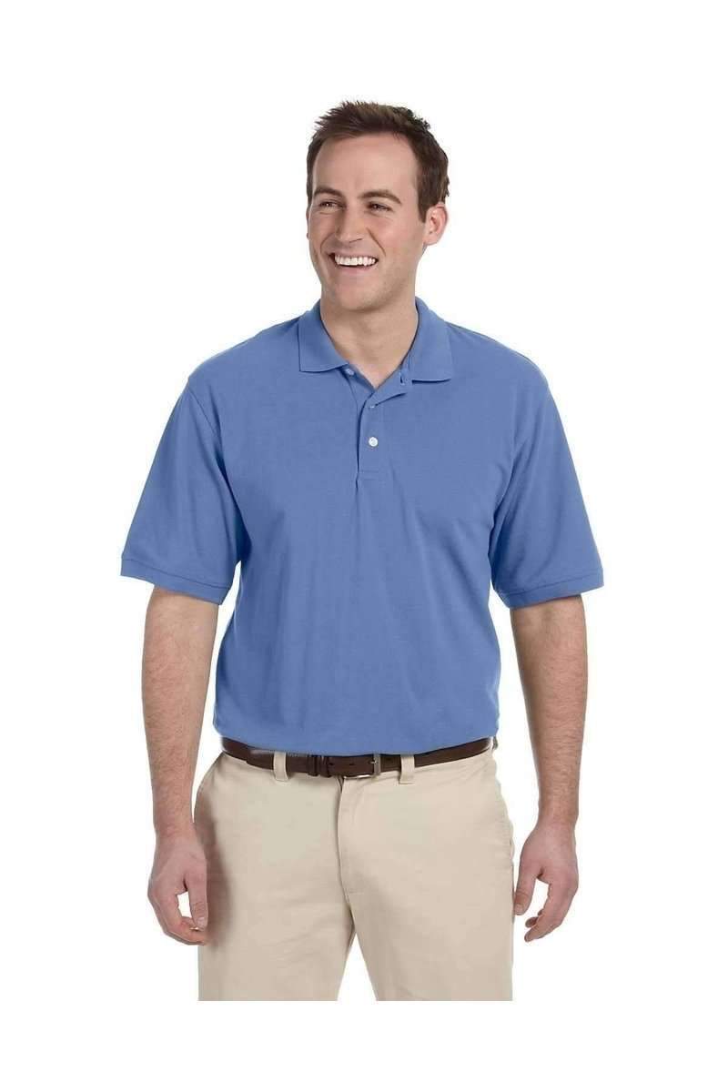 Harriton M265 Men's 56 oz Easy Blend Polo in Nautica Blue