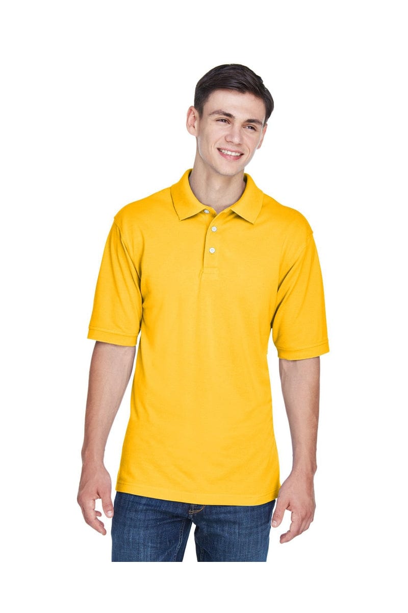 Harriton M265 Men's 56 oz Easy Blend Polo in Sunray Yellow