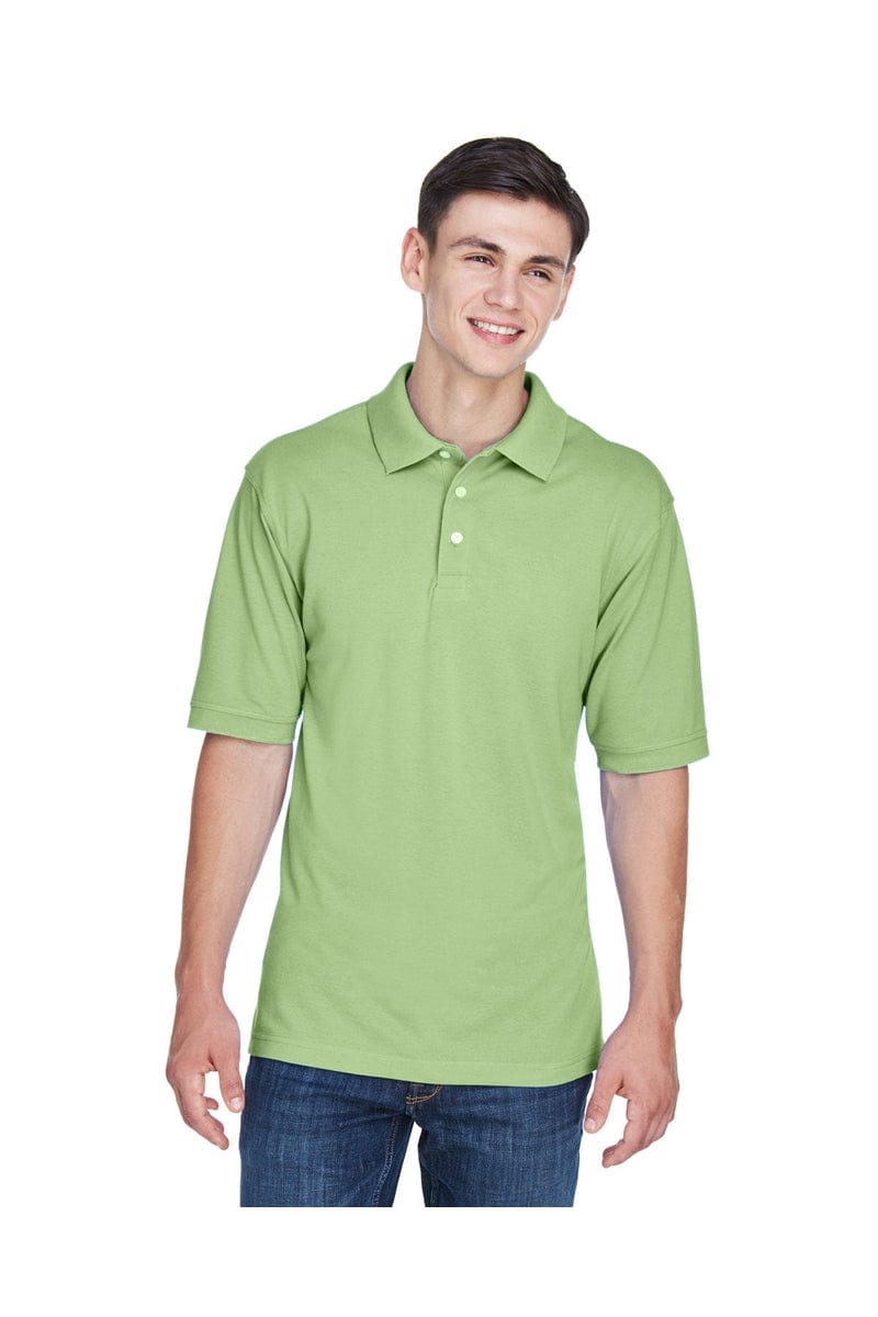 Harriton M265 Men's 5.6 oz. Easy Blend(tm) Polo, Basic Colors in Lime
