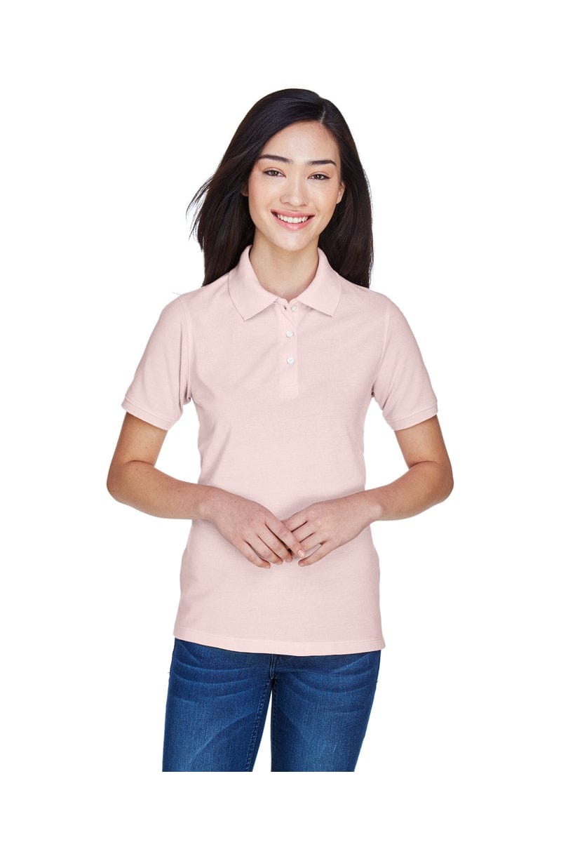 Harriton M265W Ladies' 5.6 oz. Easy Blend(tm) Polo in Blush