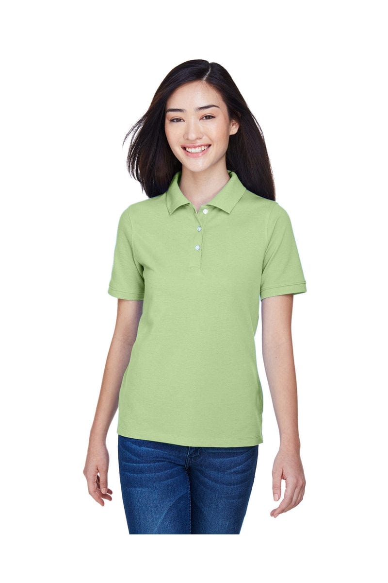 Harriton M265W Ladies' 5.6 oz. Easy Blend(tm) Polo in Lime