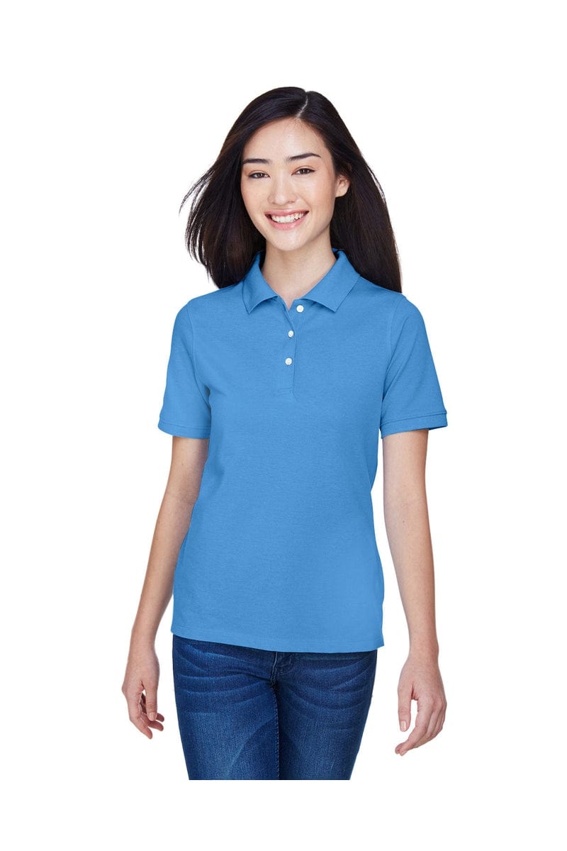 Harriton M265W Ladies' 5.6 oz. Easy Blend(tm) Polo in Nautical Blue