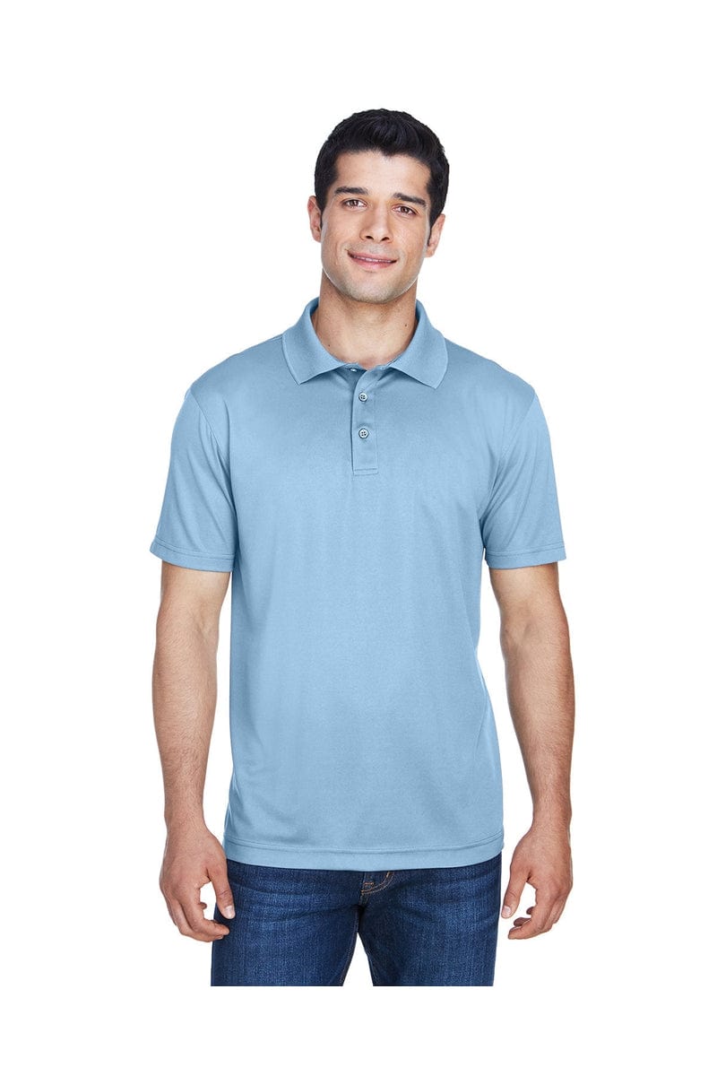 Harriton M315 Men's 4 oz. Polytech Polo, Basic Colors in Light Blue