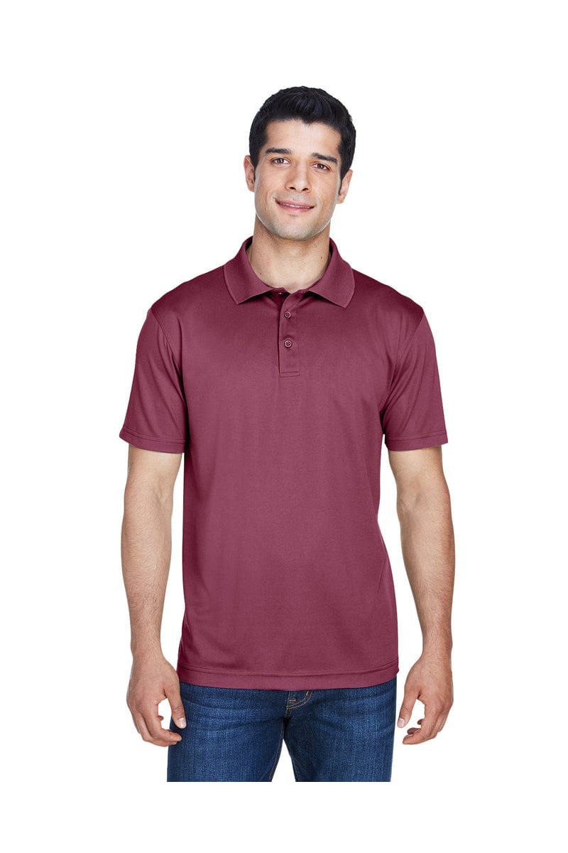 Harriton M315 Men's 4 oz. Polytech Polo, Basic Colors in Maroon