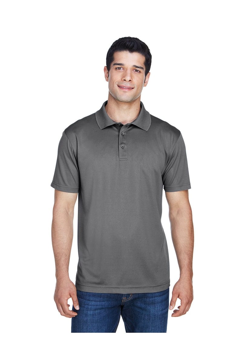 Harriton M315 Men's Polytech Polo in Charcoal