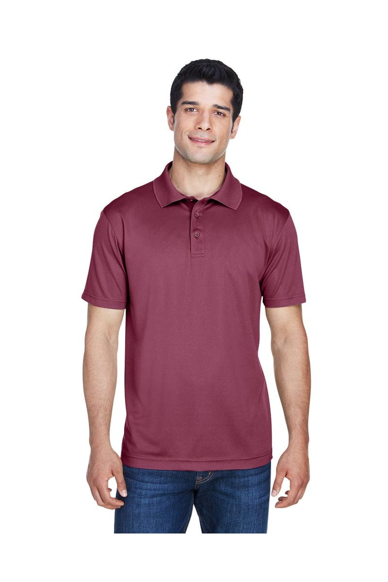 Harriton M315 Men's Polytech Polo in Maroon