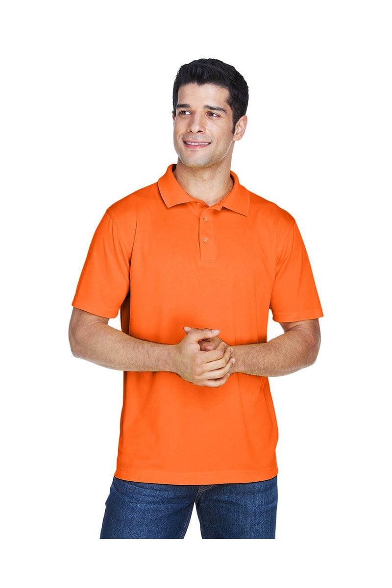 Harriton M315 Men's Polytech Polo in Team Orange