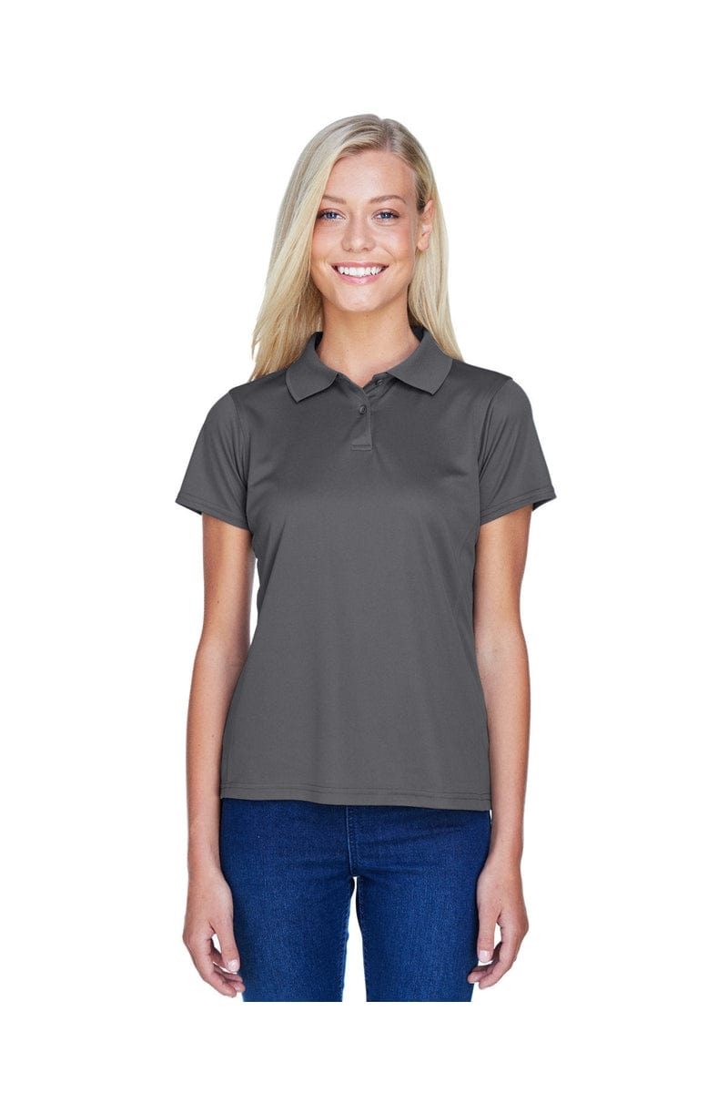 Harriton M315W Ladies' 4 oz. Polytech Polo in Charcoal
