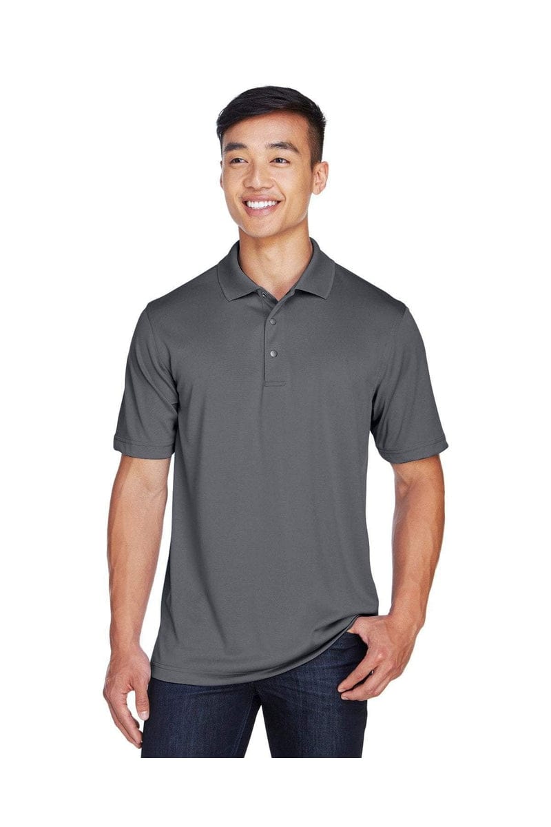 Harriton M345 Men's Advantage IL Snap Placket Performance Polo in 