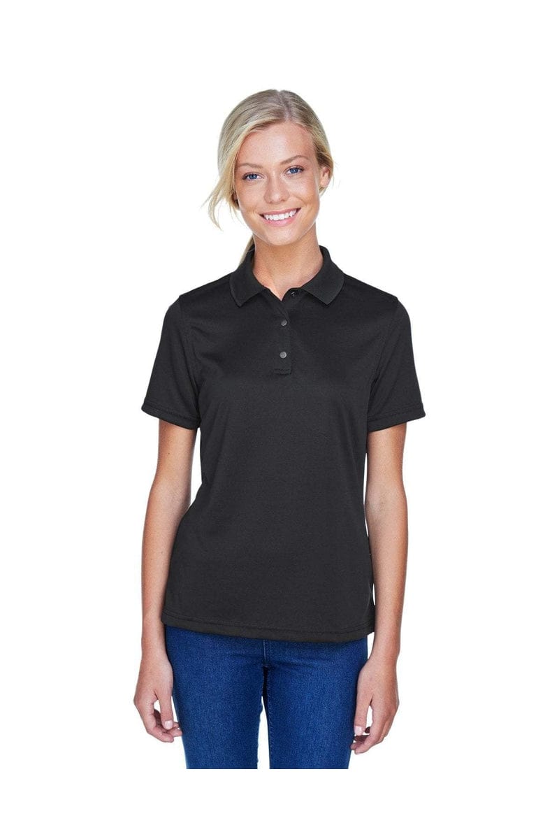 Harriton M345W Ladies' Advantage IL Snap Placket Performance Polo in 