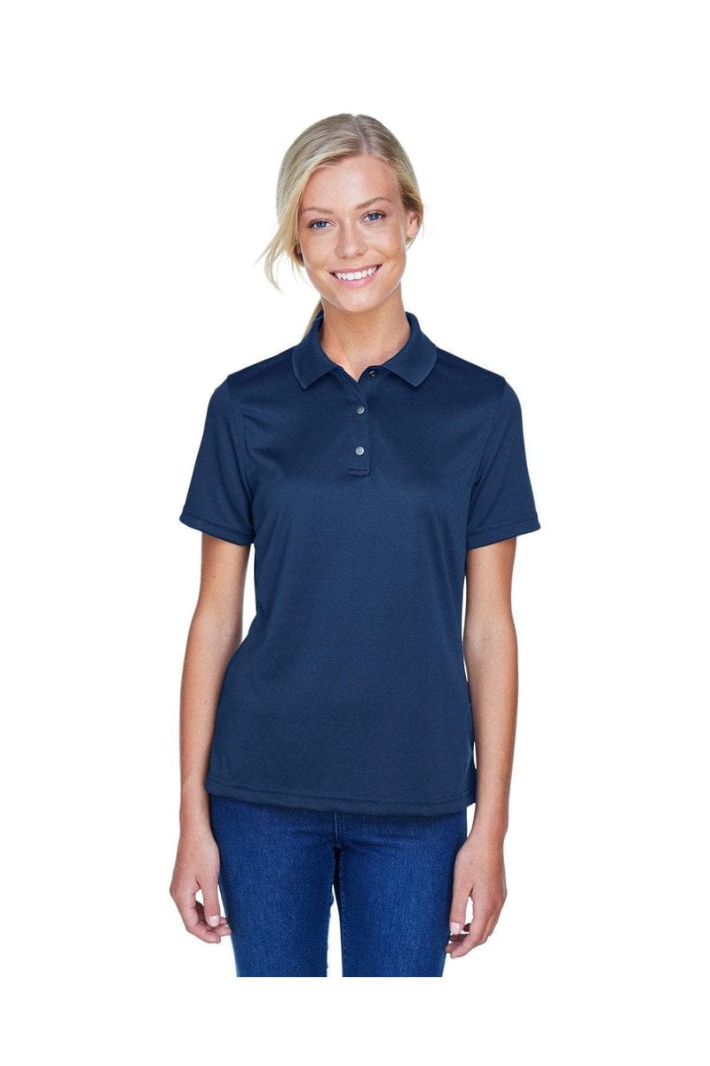 Harriton M345W Ladies' Advantage IL Snap Placket Performance Polo in 
