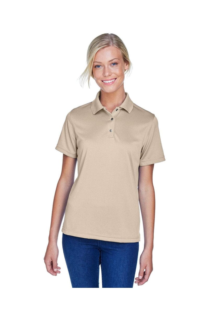Harriton M345W Ladies' Advantage IL Snap Placket Performance Polo in 