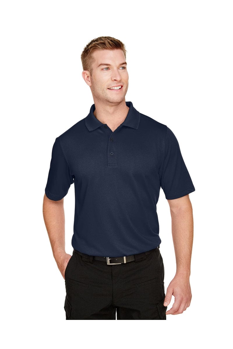 Harriton M348 Men's Advantage Snag Protection Plus Polo in Dark Navy