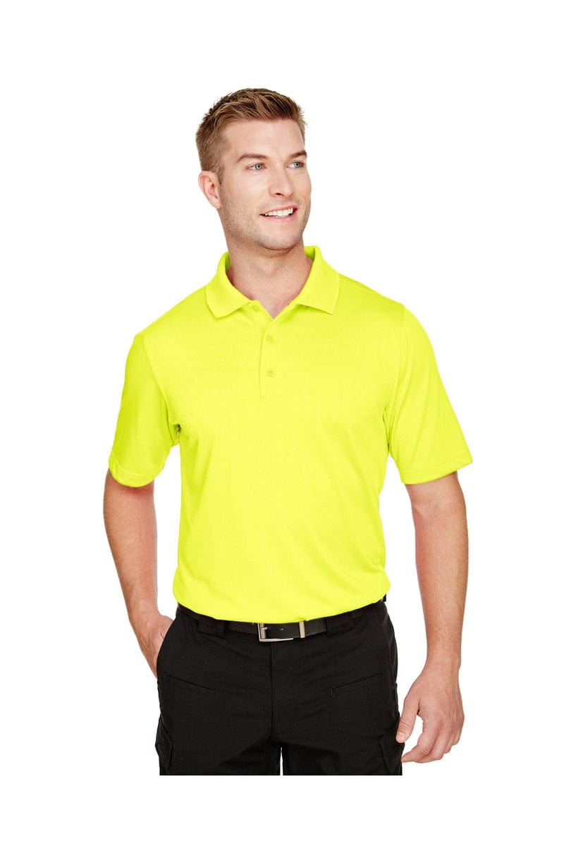 Harriton M348 Men's Advantage Snag Protection Plus Polo in Safety Yellow