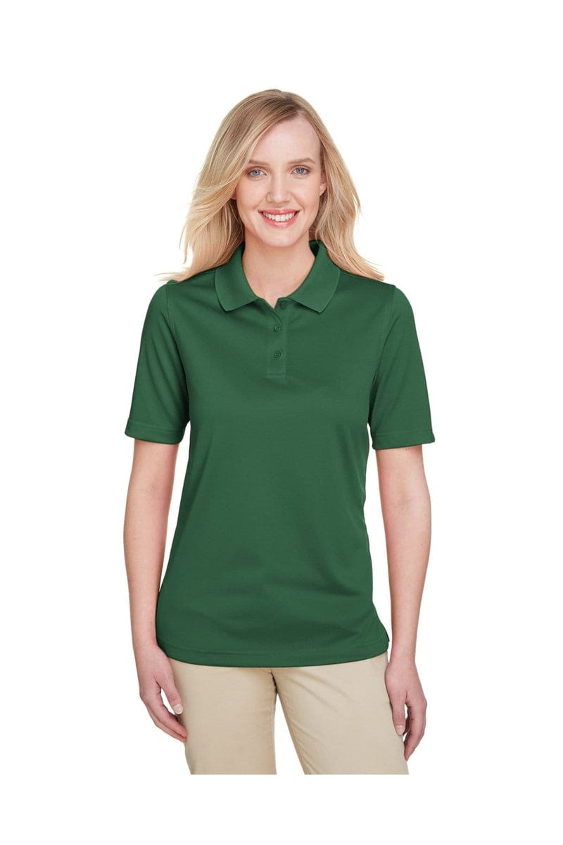 Harriton M348W Ladies' Advantage Snag Protection Plus Polo in Dark Green