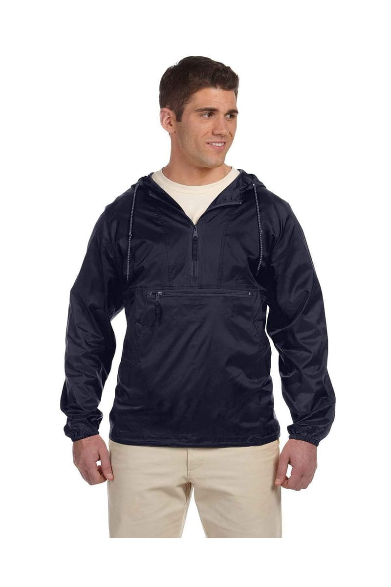 Harriton M750 Adult Packable Nylon Jacket in 