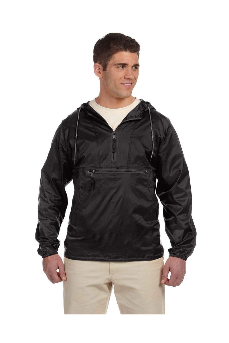 Harriton M750 Adult Packable Nylon Jacket in 