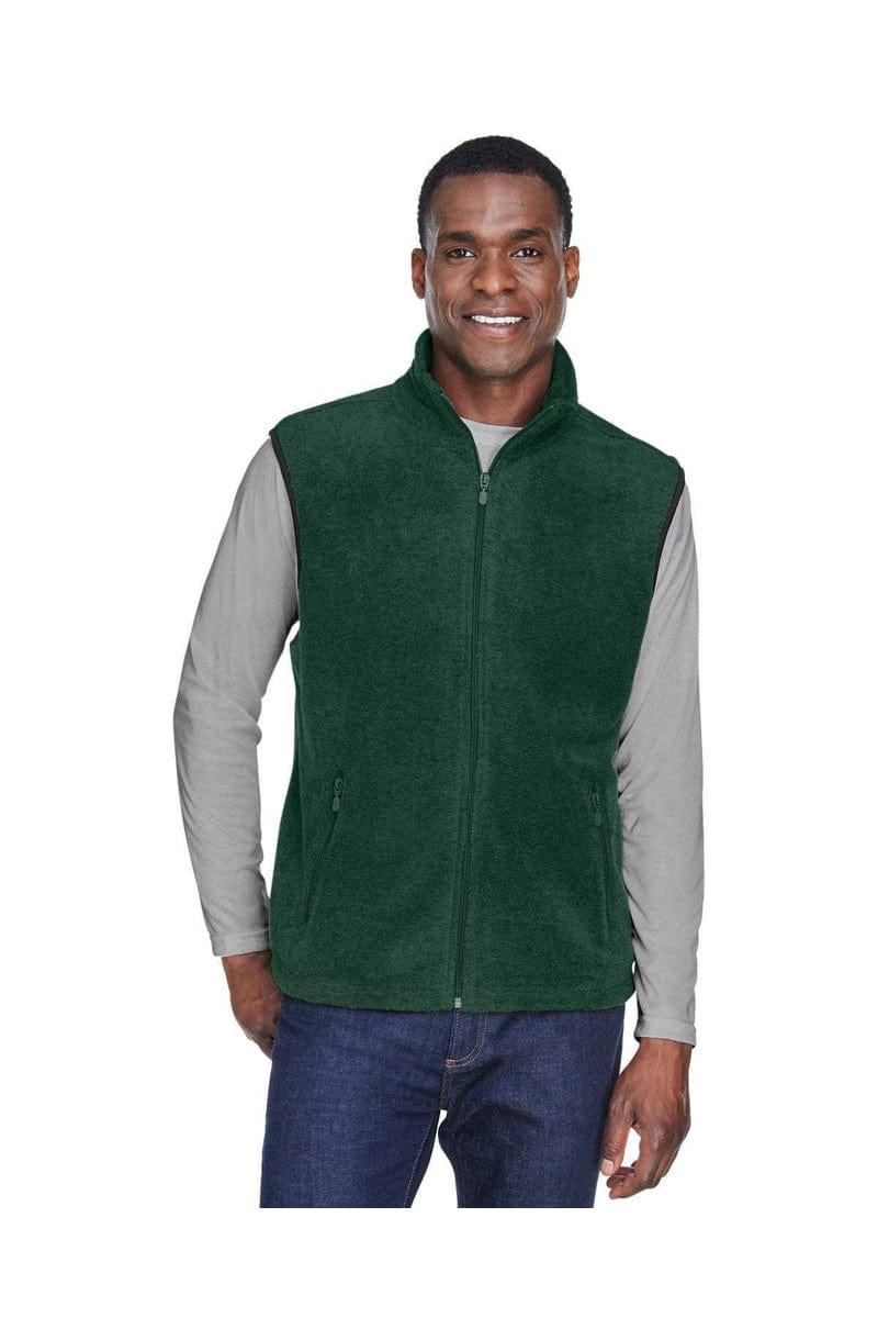 Harriton M985 Adult 8 oz. Fleece Vest in Hunter