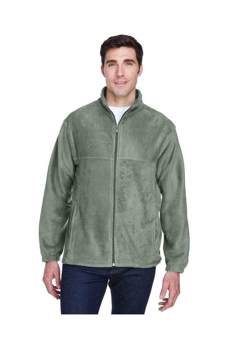 Harriton M990 Men's 8 oz. Full-Zip Fleece in Dill