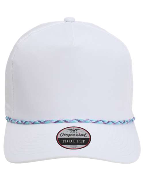 Imperial 5054-The Wrightson Cap in White/ Teal-Purple