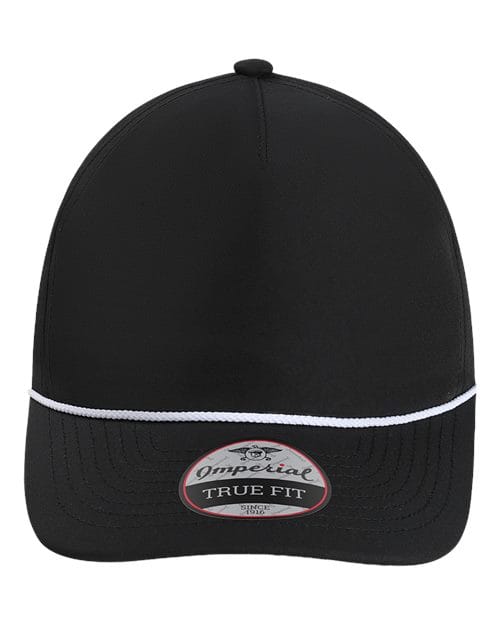 Imperial 5054U-The Harrison Cap in Black/ White