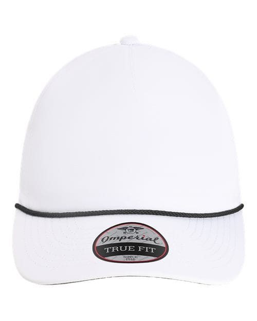 Imperial 5054U-The Harrison Cap in White/ Black