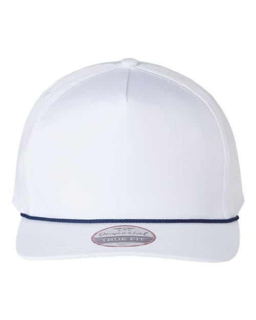 Imperial 5056-The Barnes Cap in White/ Navy