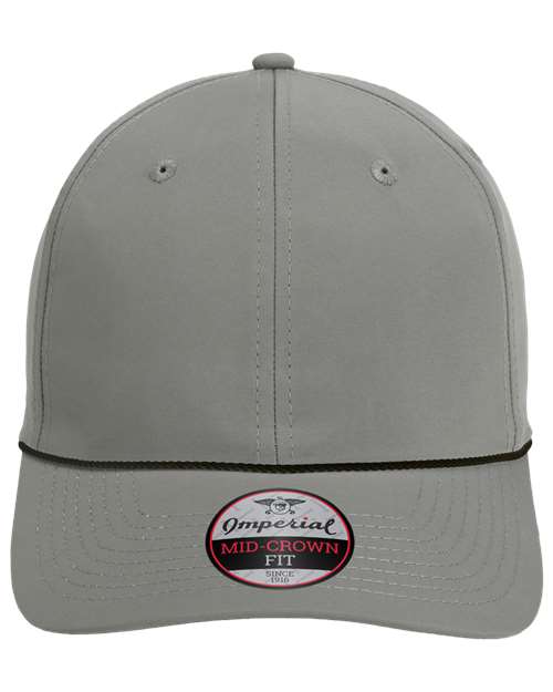 Imperial 7054-The Wingman Cap in Grey/ Black