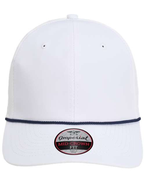 Imperial 7054-The Wingman Cap in White/ Navy