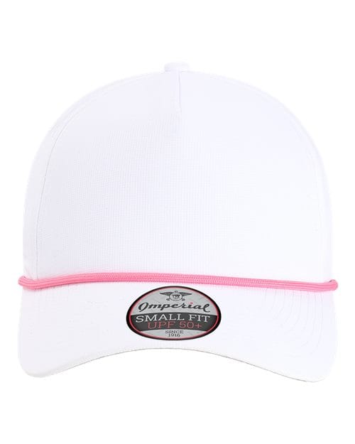 Imperial L5059-The Corral Cap in White/ Hot Pink