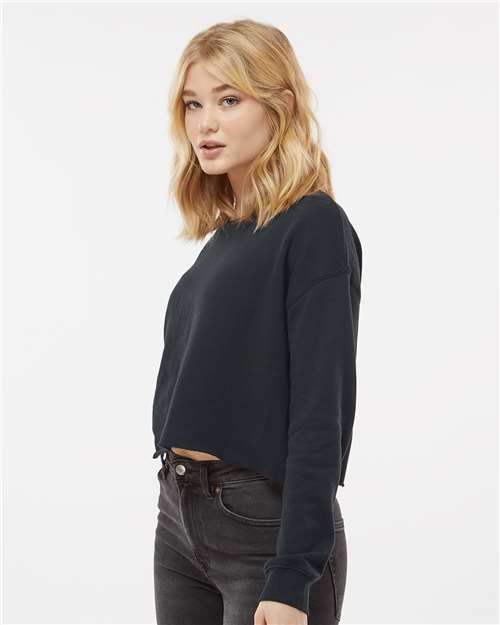 Independent Trading Co. AFX24CRP Women's Lightweight Crop Crewneck Sweatshirt in 