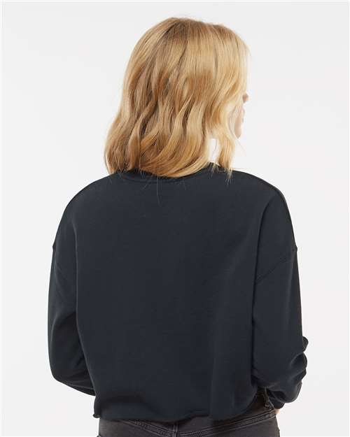 Independent Trading Co. AFX24CRP Women's Lightweight Crop Crewneck Sweatshirt in 