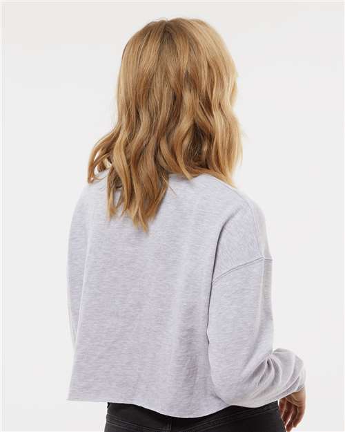 Independent Trading Co. AFX24CRP Women's Lightweight Crop Crewneck Sweatshirt in 