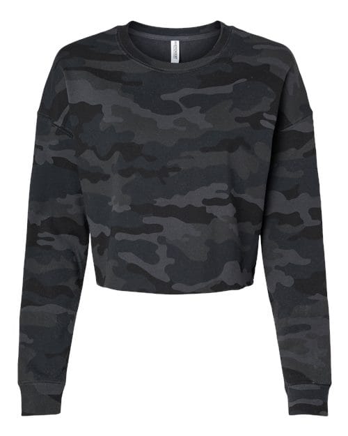 Independent Trading Co. AFX24CRP Women's Lightweight Crop Crewneck Sweatshirt in 