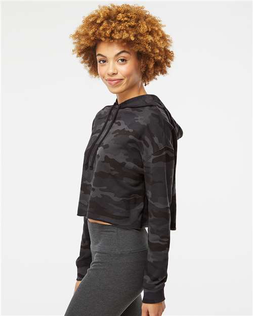 Independent Trading Co. AFX64CRP-Women’s Lightweight Crop Hooded Sweatshirt in 